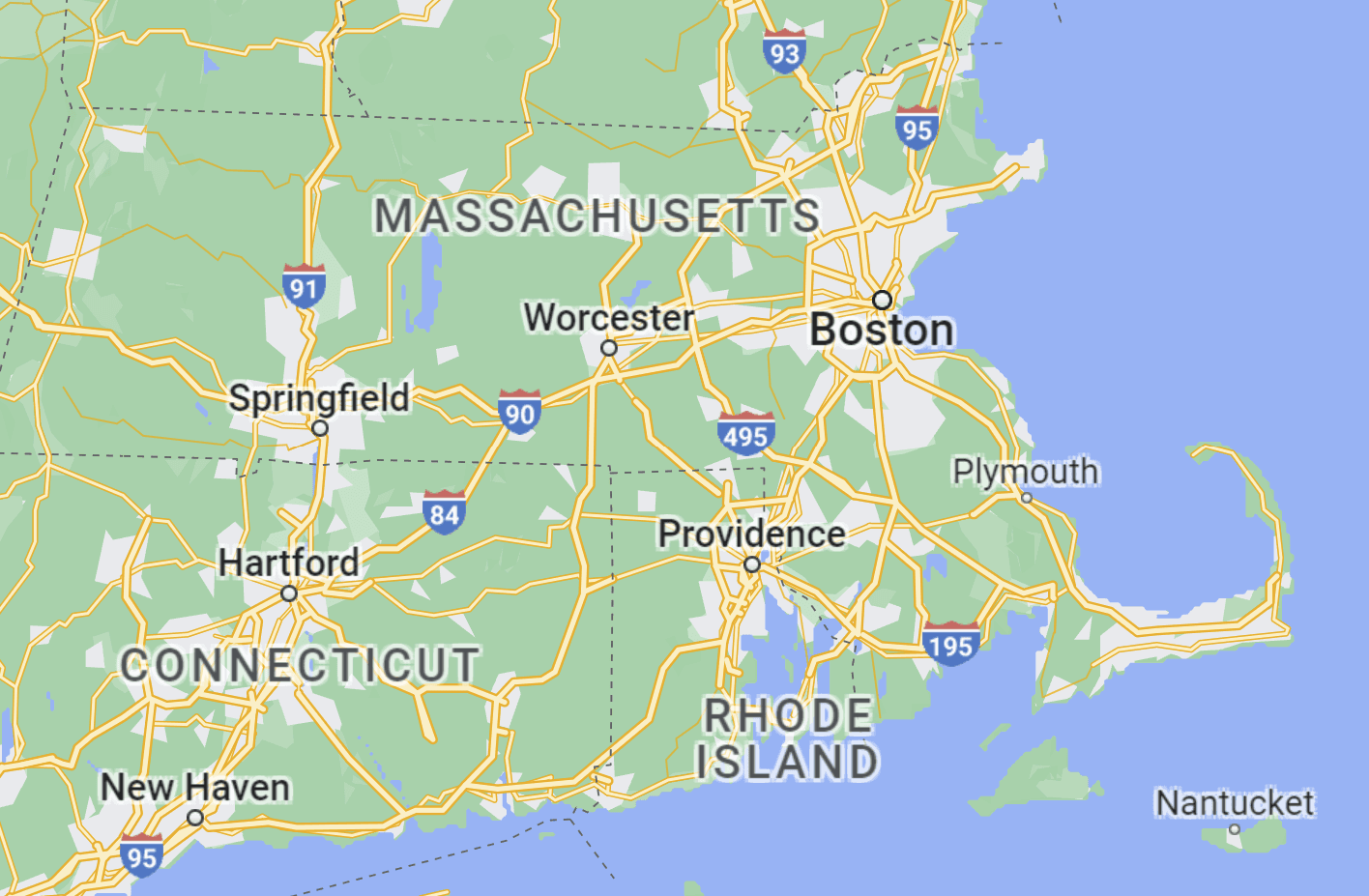 CNC Vending Service Area - New England
